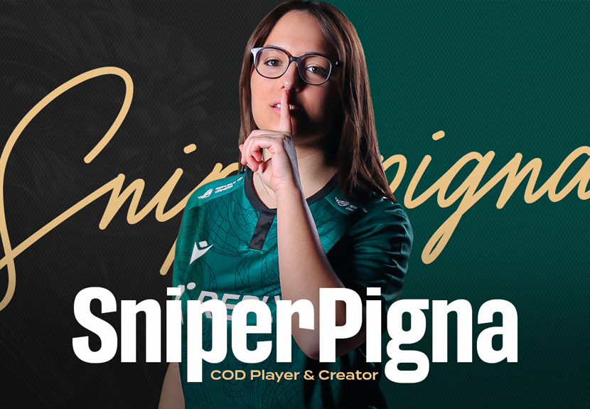Reply Totem accoglie SniperPigna, nuova arrivata nel roster di COD: Warzone