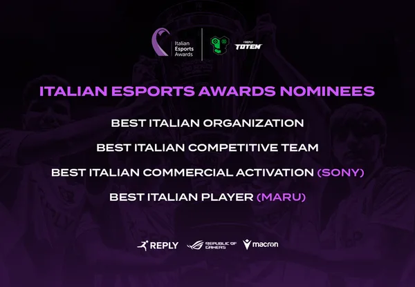 Esports Awards 2023: Reply Totem torna alla premiazione più importante dell’anno!