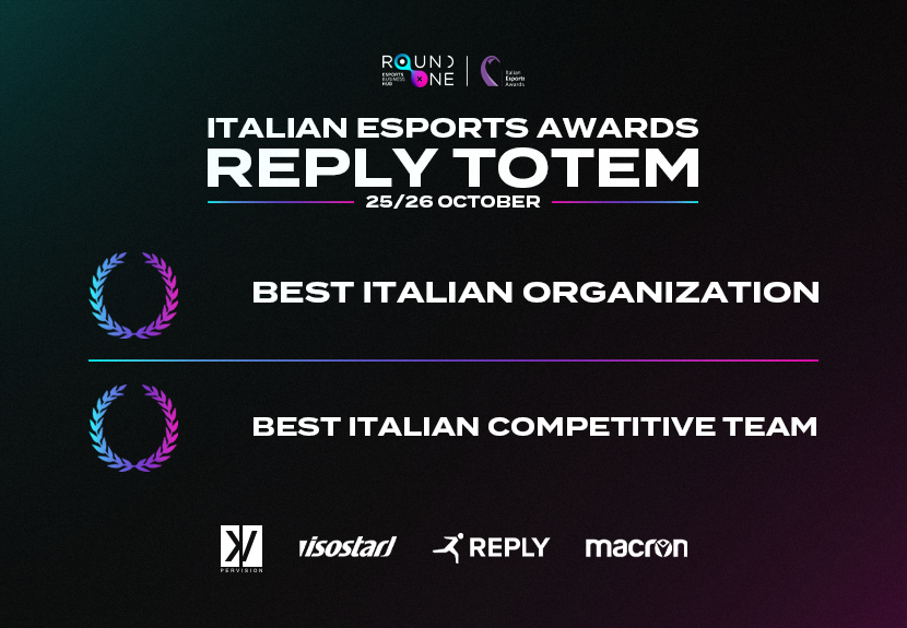 Round One: due nomination aspettano Reply Totem all'evento Esports più importante dell'anno