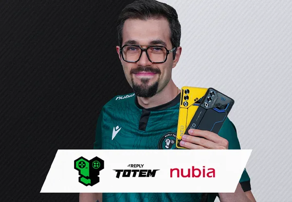 Reply Totem e nubia insieme per il mobile gaming. Nuova jersey, stesso obiettivo: vincere