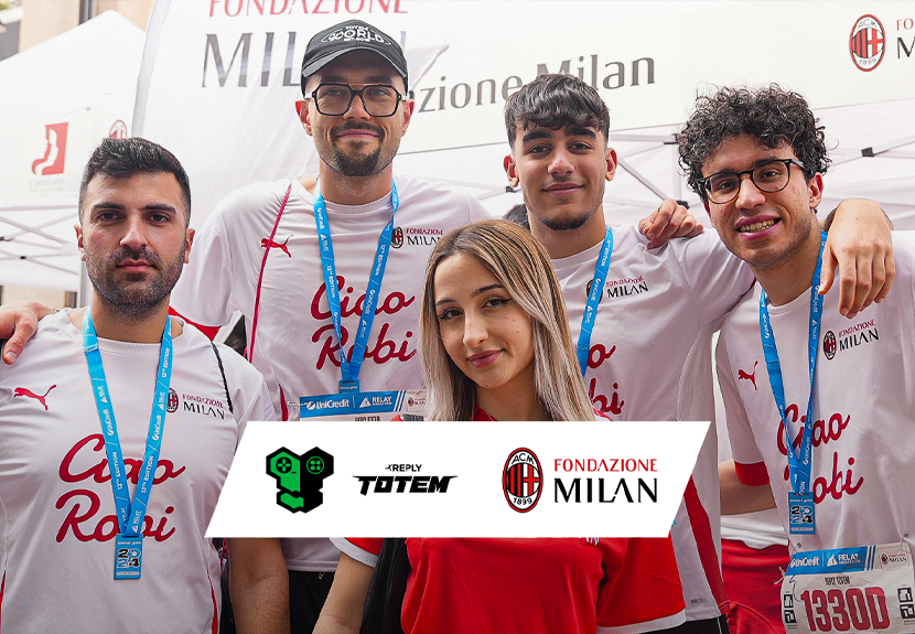 Reply Totem corre con Fondazione Milan per la Milano Marathon